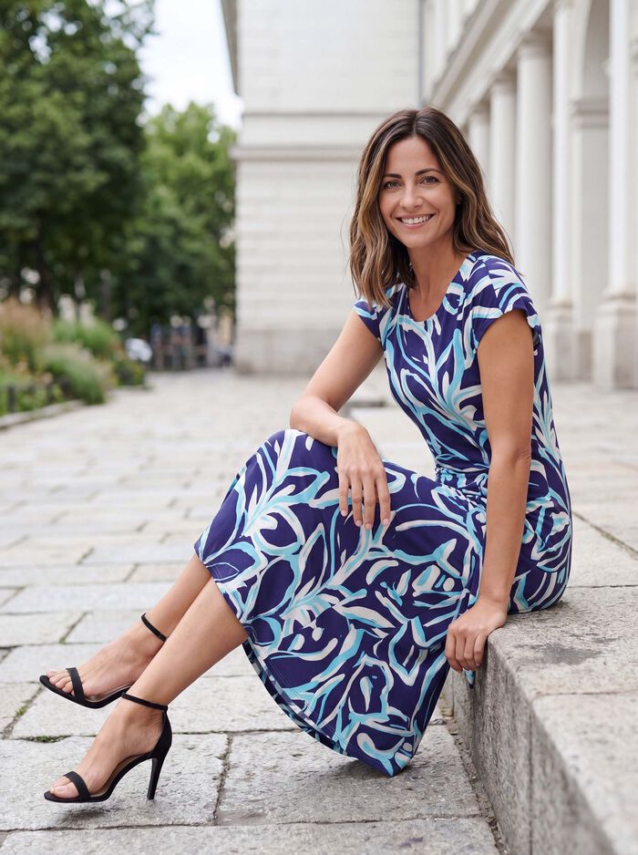 Kleid in Schlupfform 